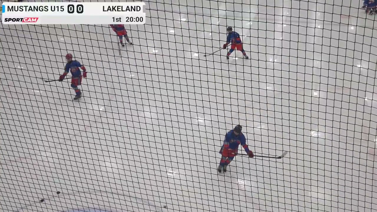 Mustangs u15 vs lakeland 1st period