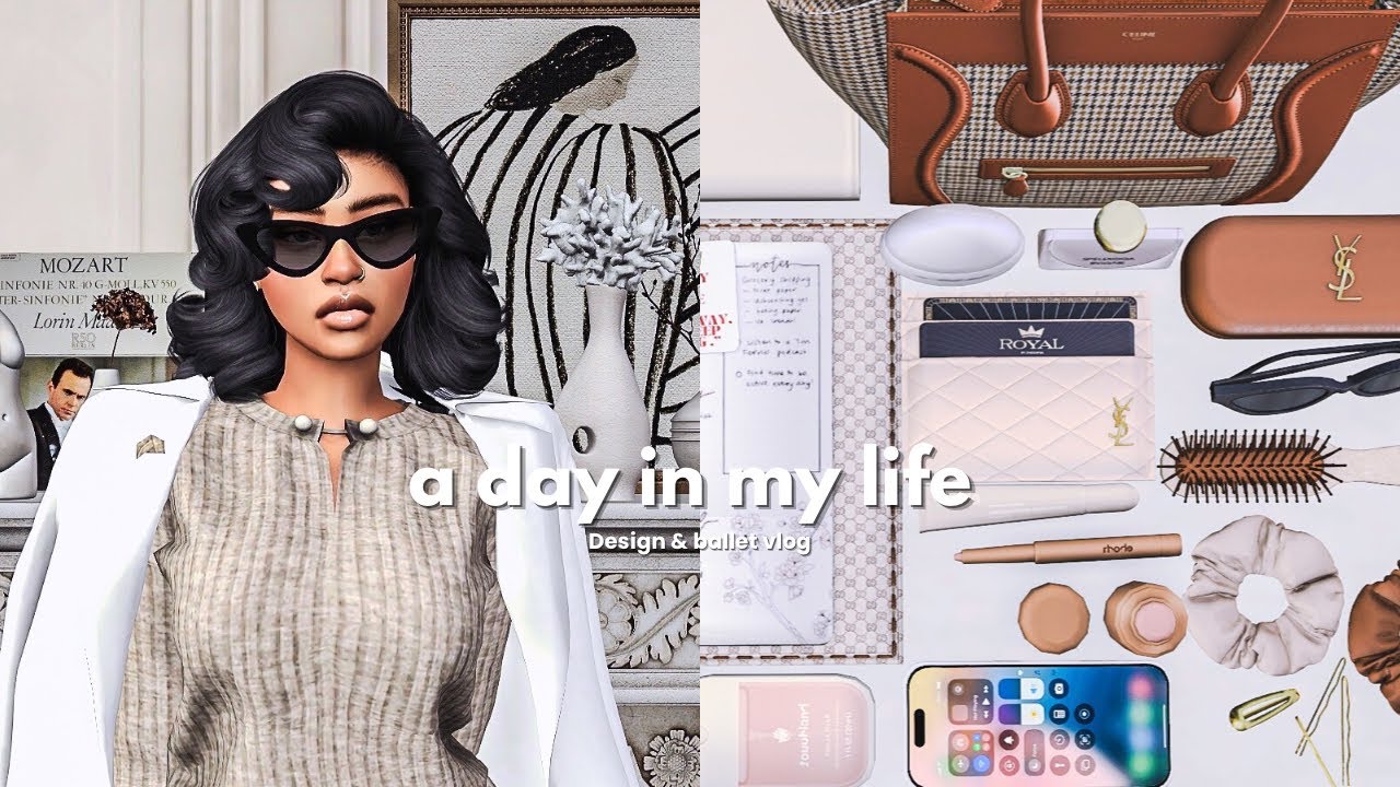 My life as a designer on pointe | Sims 4 Vlog