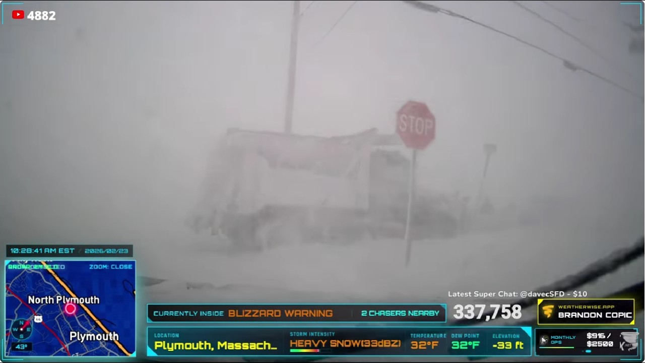 LIVE: Historic Blizzard Slams Plymouth, MA