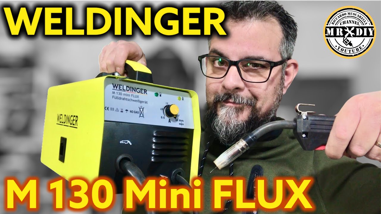 Сварочный аппарат WELDINGER M130 MINI FLUX. 130 Ампер на инвертор. Анимированный провод. Обзор.