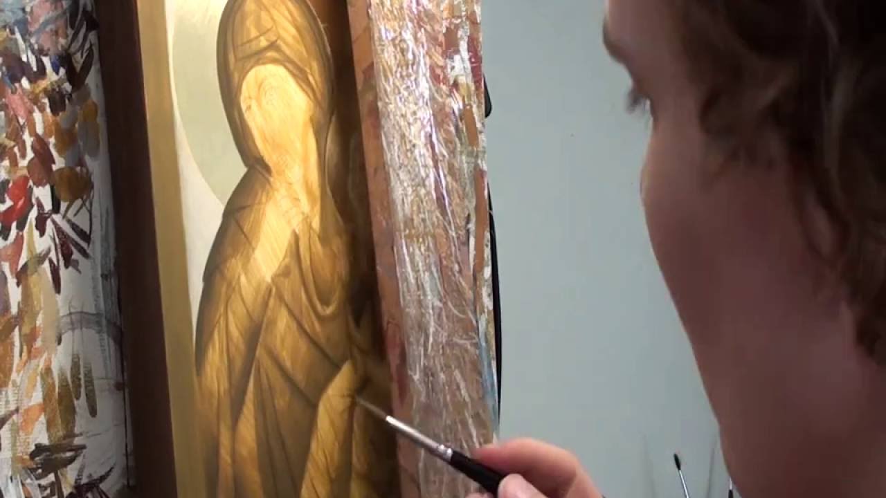 Iconography Tutorial: Theotokos Paramythia Part 1: Background and Underpainting