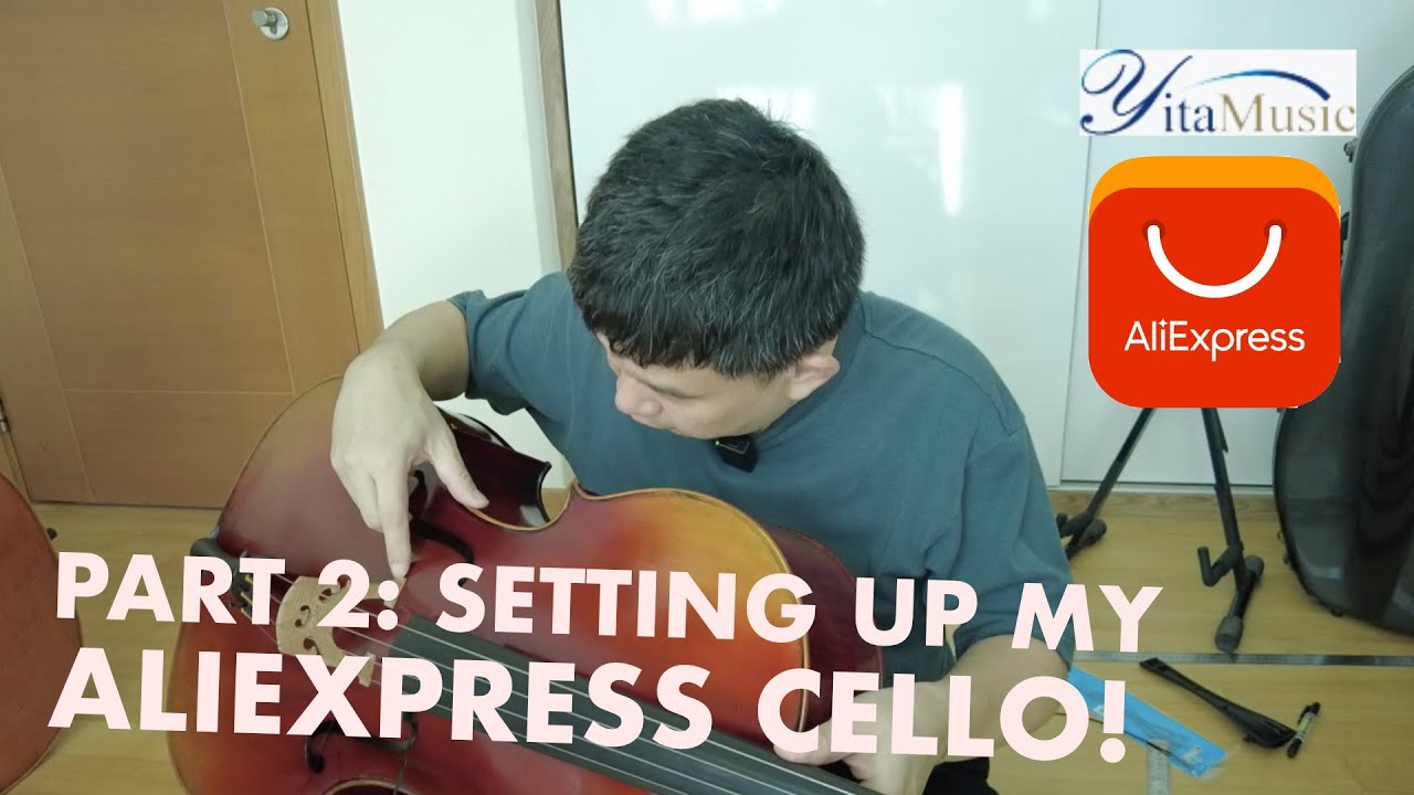 Настройка и тестирование моей новой виолончели с AliExpress! Часть 2 из 2 #aliexpress #cello #diy