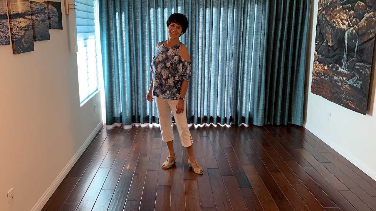 It's Up To You line dance demonstration and tutorial by Stephie