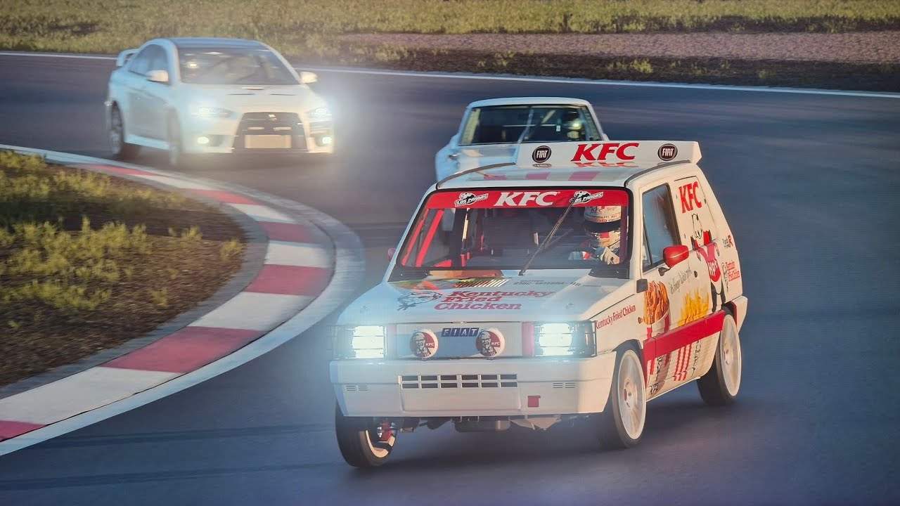 270 km/u with a Fiat Panda KFC 299 hp on the Nordschleife 💪😬