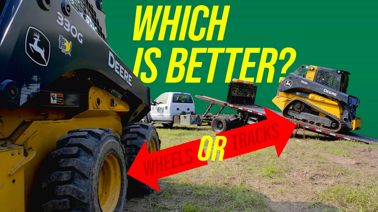 TIRES VS TRACKS? JOHN DEERE 330G VS 333G SKID STEER 🚜👨‍🌾