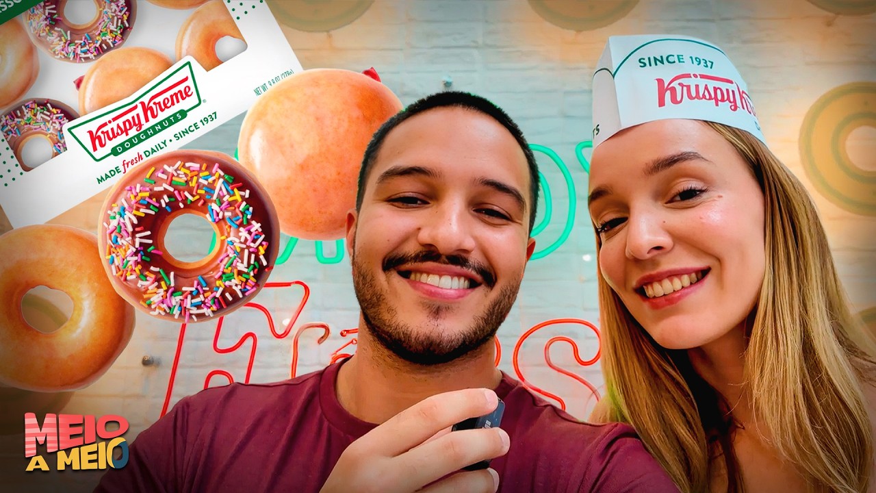 DONUTS NO BRASIL X EUA: GRINGA PROVA PRA VER SE É IGUAL! | #MEIOAMEIO #23