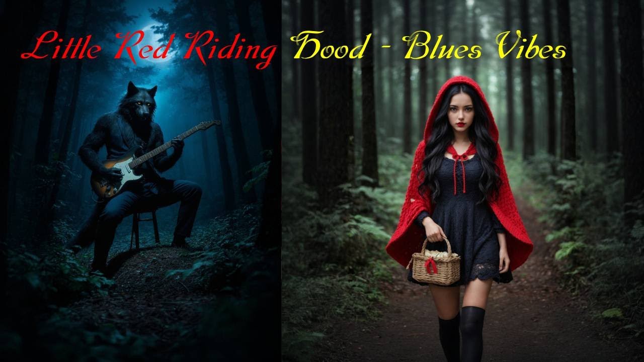 Red Cloak - Blues / Folk - inspired by - Little Red Riding Hood 1697 - Le Petit Chaperon Rouge