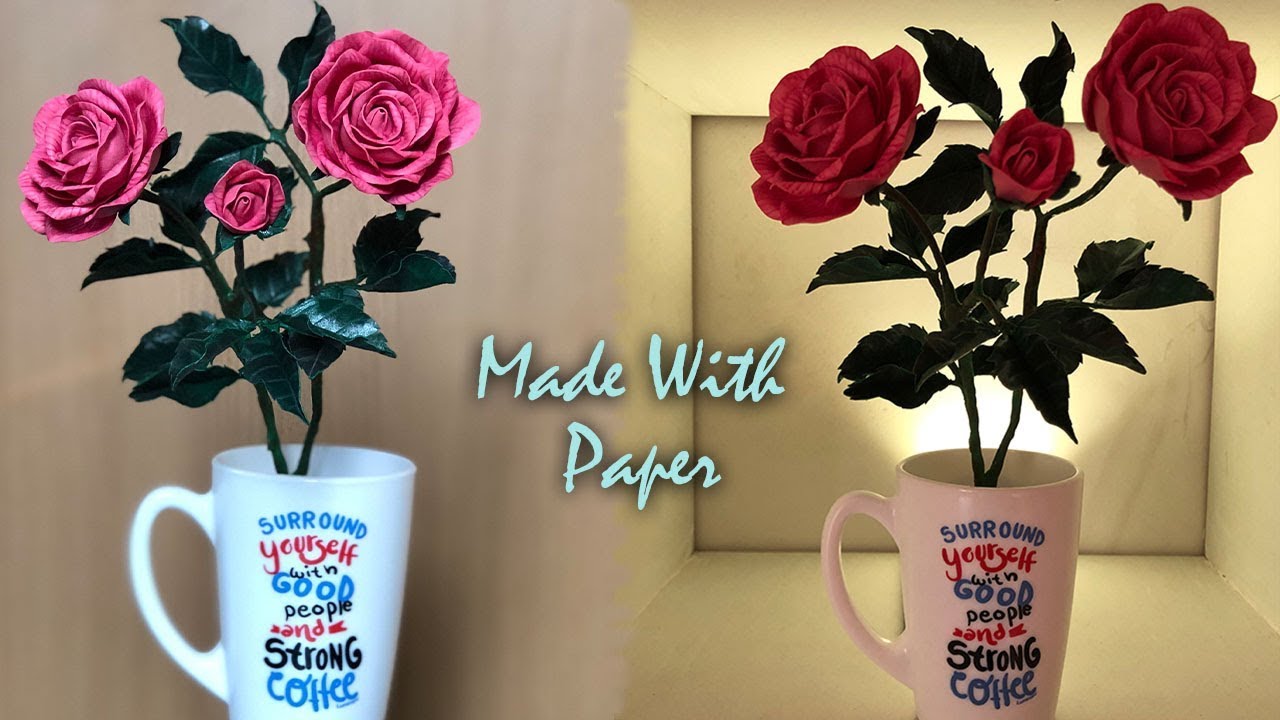 how to make foam flowers step by step