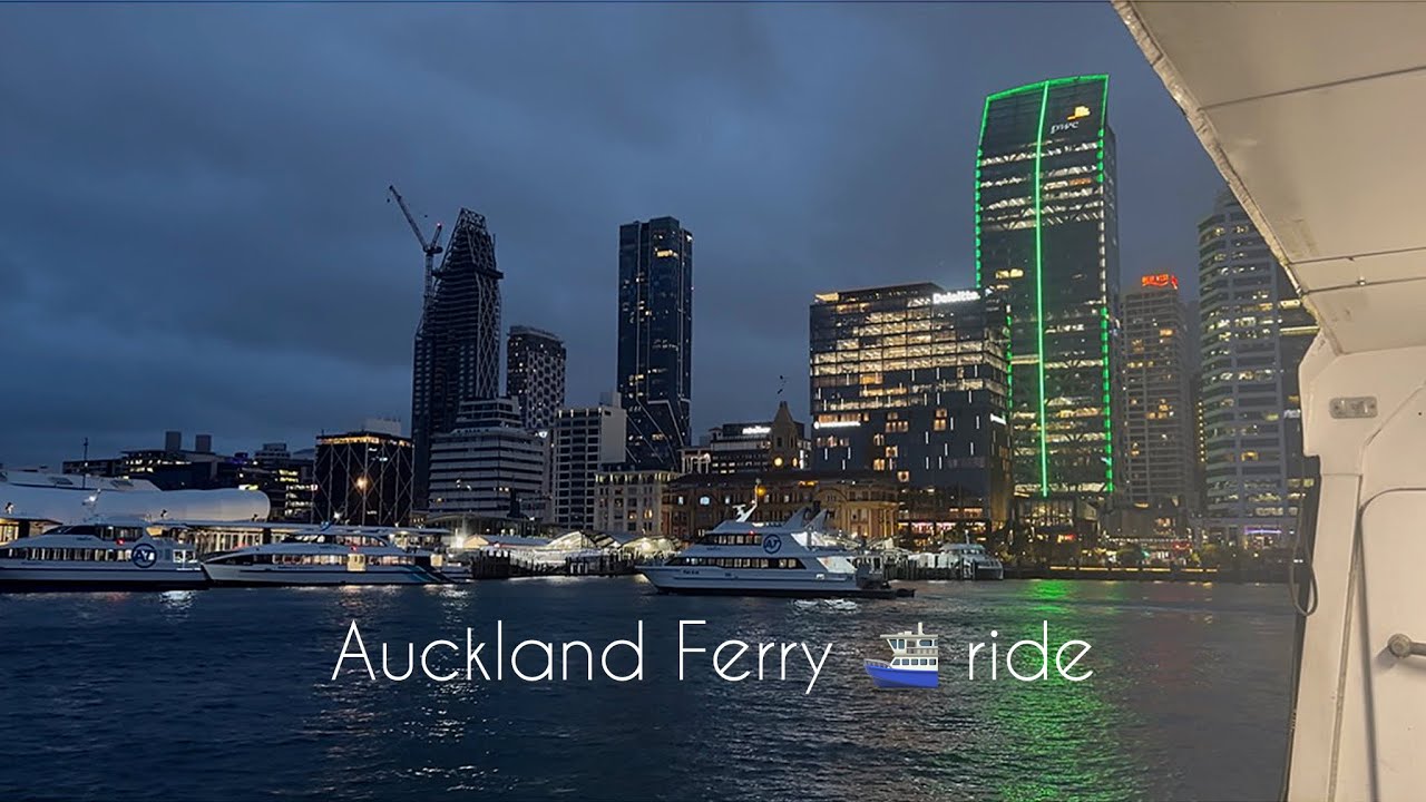 Rainy Day Ferry Ride | Auckland to Devonport #newzealand #rainyday #ferry y