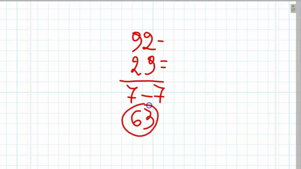 Sottrazioni con il cambio: trucco matematico