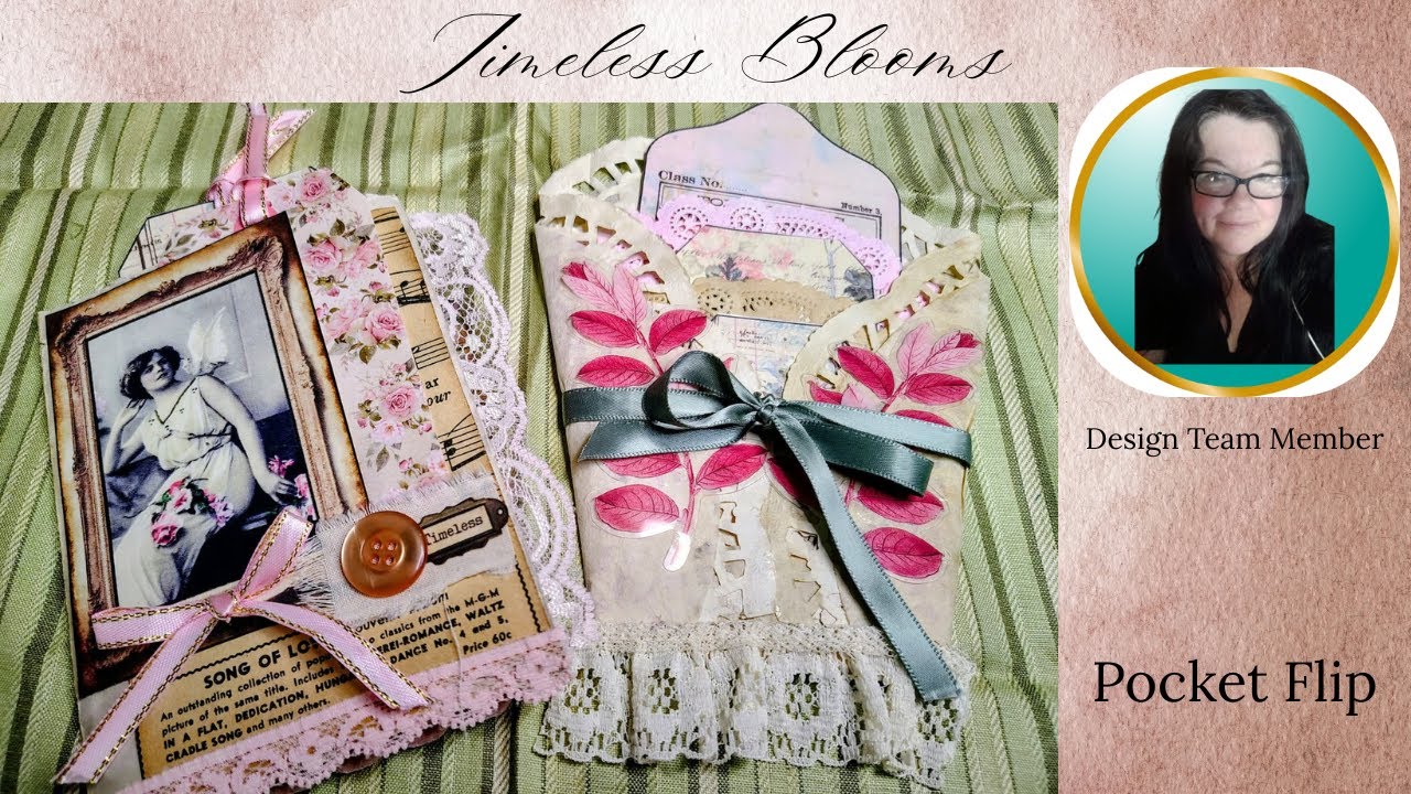 Design Team Project: Pocket Flip & Doily Art with LineDotArrow “Timeless Blooms” 🌸