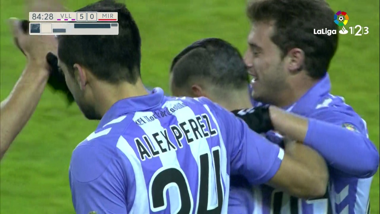 Golazo de Ra&uacute;l de Tom&aacute;s (5-0) Real Valladolid vs CD Mirand&eacute;s