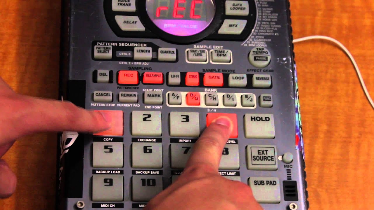 basic intro to resampling on an sp404