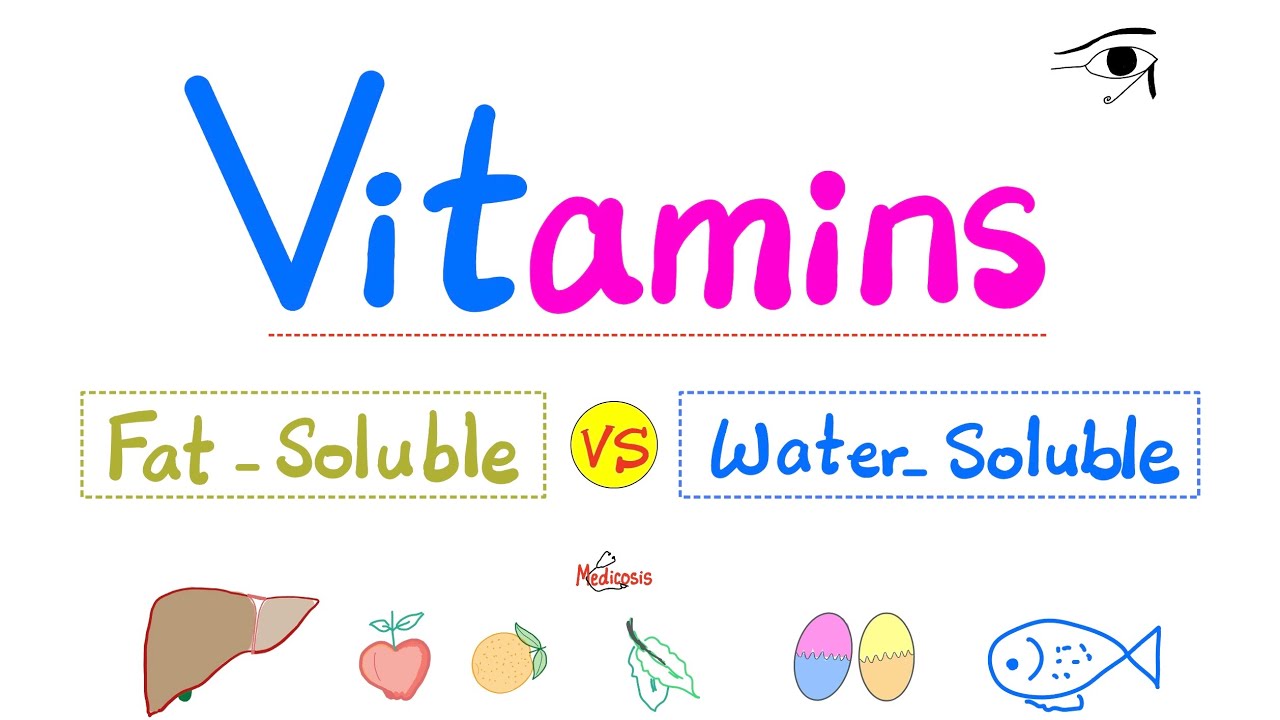 Fat Soluble VS Water Soluble Vitamins 🍎 🥬 🍋