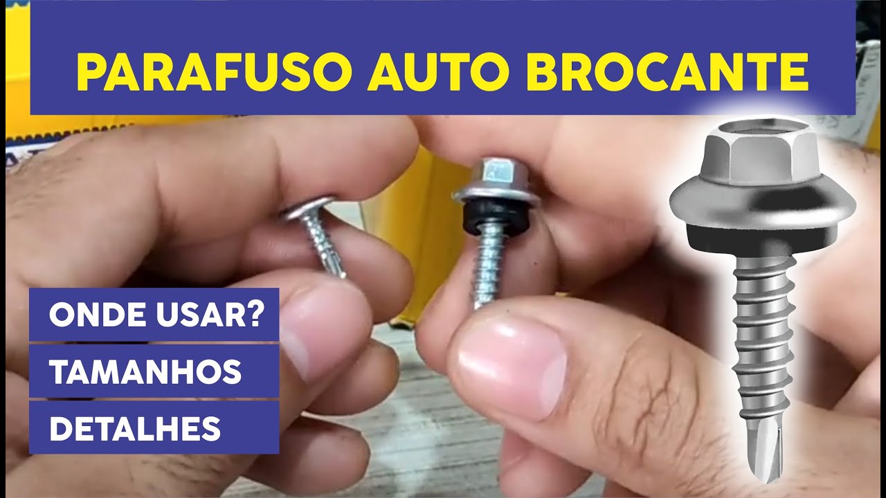Parafuso auto brocante, top demais. Função, Aplicação e tamanhos