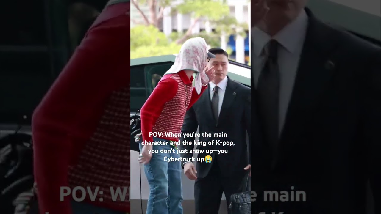Flexing? No, just another day in the life of a king #gdragon #power #airport #kpop #entrance #pov