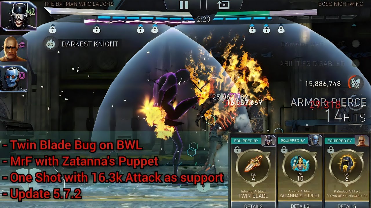 Mr. Freeze (ZP) One Shot in Solo Raid | Twin Blade Bug on BWL | Update 5.7.2 | Ancient Judgment