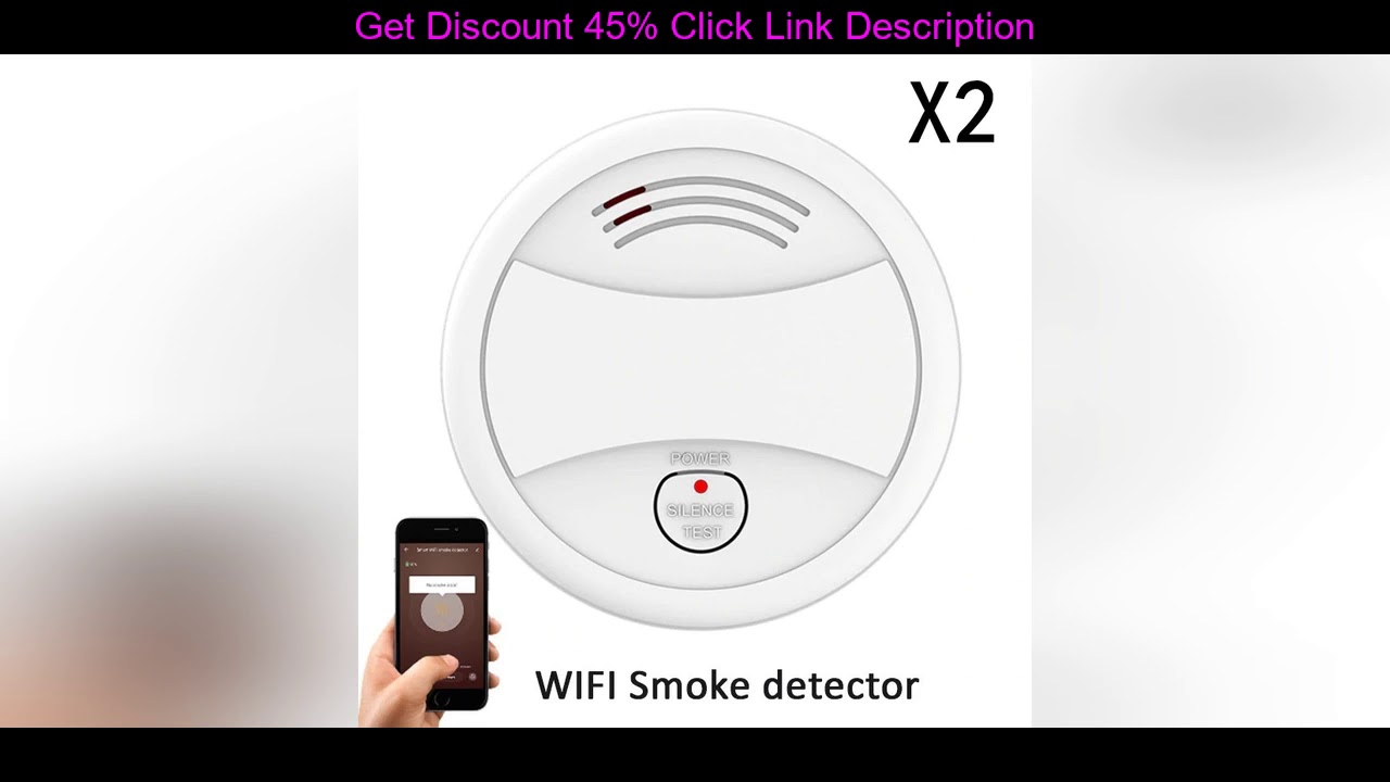 Review WiFi Smoke Detector 4pcs/Lot Fire Alarm Tuya APP Smart Life APP Control Sensor WiFi Smoke Al