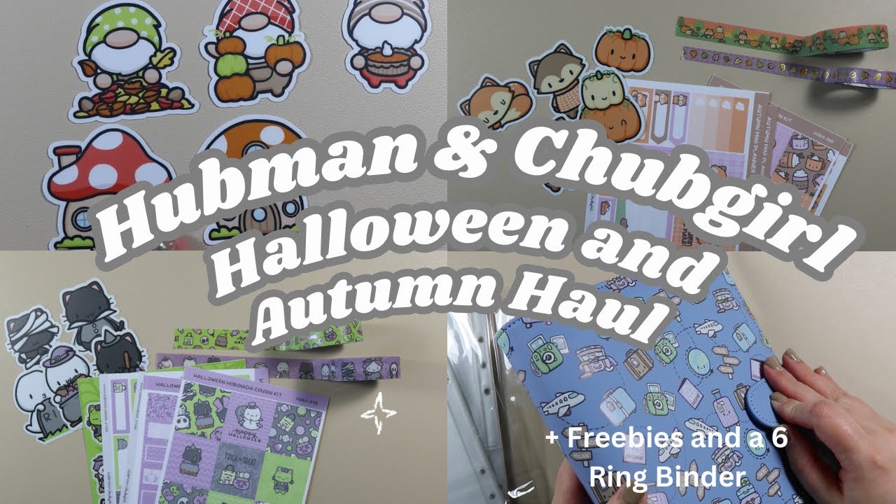 Autumn and Halloween Hubman and Chubgirl Haul inc. New 6 Ring Binder