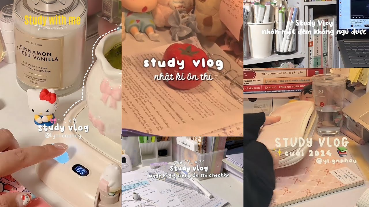 [Tổng hợp Study Vlog] Những study vlog này sẽ truyền động lực giúp bạn học tập hiệu quả hơn🌷✏️•📚➰