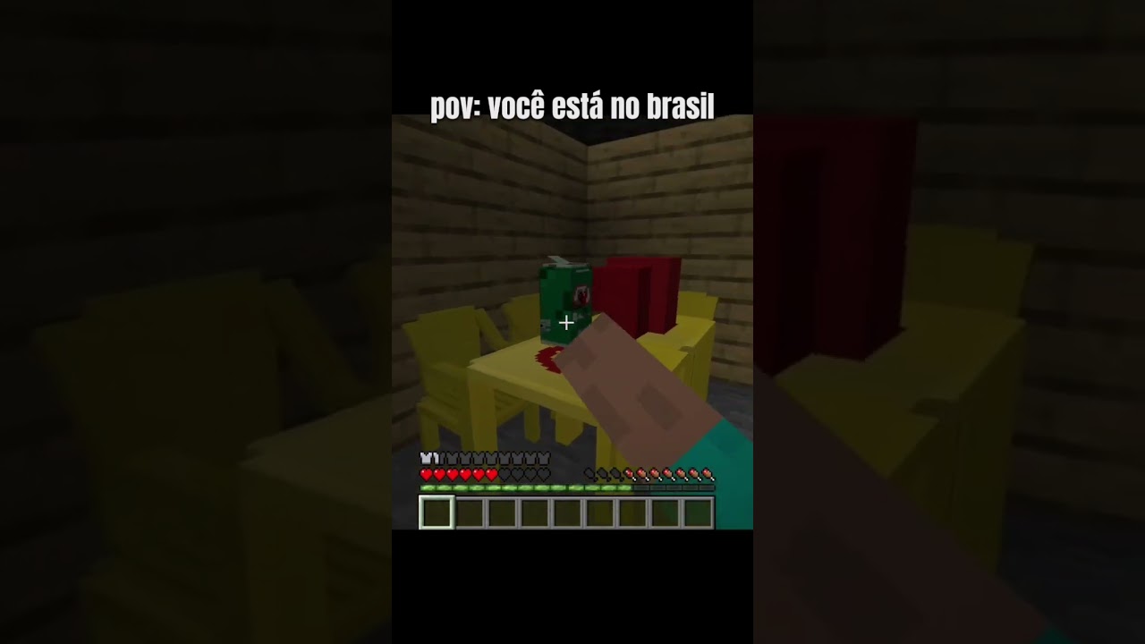 pov: voc&ecirc; est&aacute; no brasil!🇧🇷 #shorts #minecraft