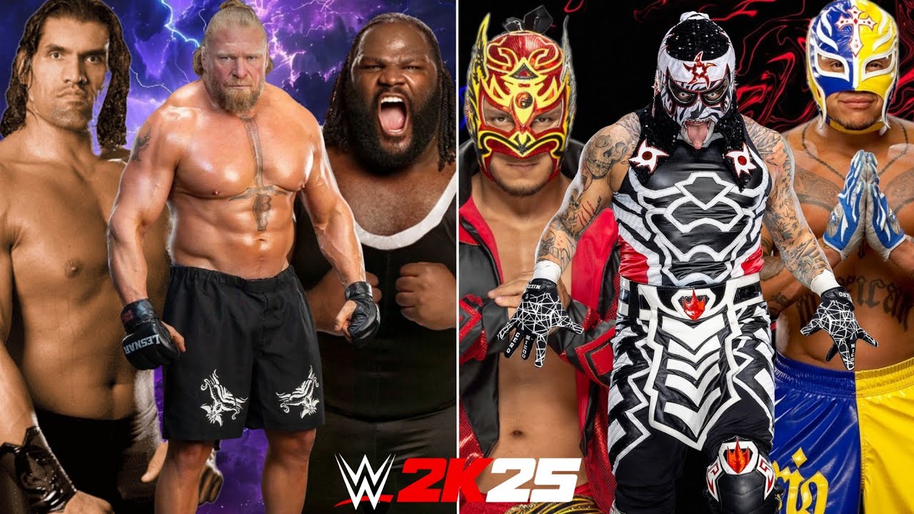 Команда аутсайдеров против команды монстров | Командный матч WWE2K25