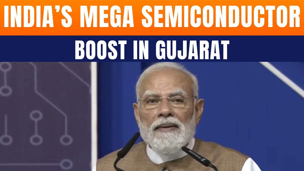 PM Modi Launches ₹3,300 Cr Semiconductor Plant, Inaugurates ₹6,000 Cr Gujarat Projects | News9