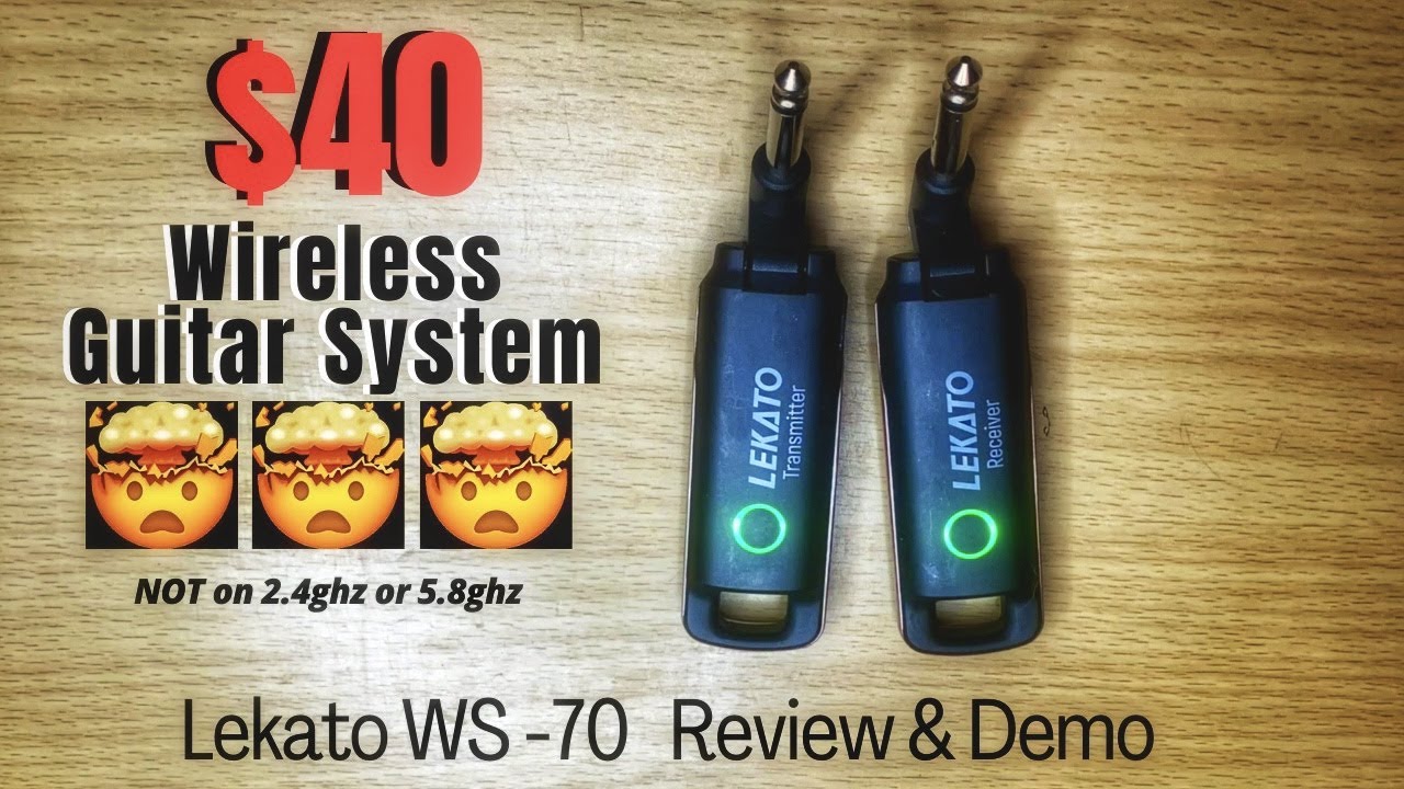 Lekato WS 70 - Wireless Guitar System Review/Demo - Only $40 🤯
