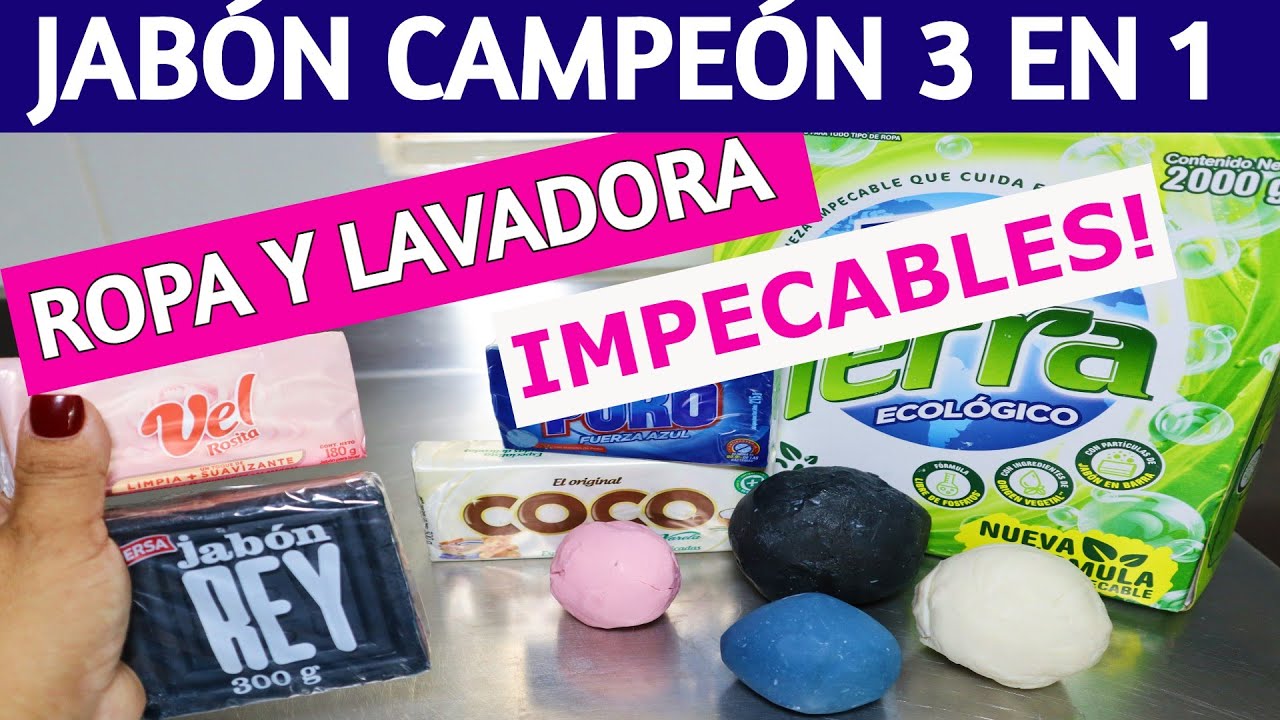 ✅ Cómo hacer JABÓN que LIMPIA, DESPERCUDE y PERFUMA tu ROPA / el JABÓN en BARRA se te ACABA RÁPIDO ?