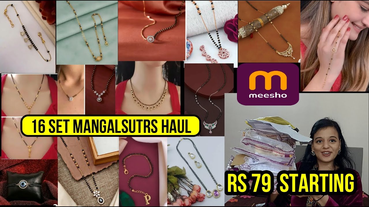 Meesho mangalsutra haul, 1 Gram Gold Traditional , Chain, Mangalsutra, Earrings !! Worth buying?