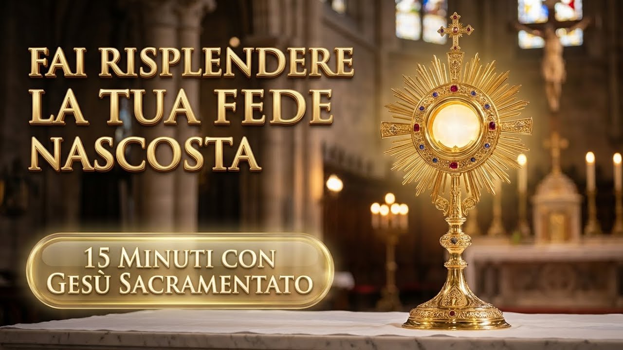 15 MINUTI CON GESU SACRAMENTATO - Fai Splendere la Tua Fede Nascosta