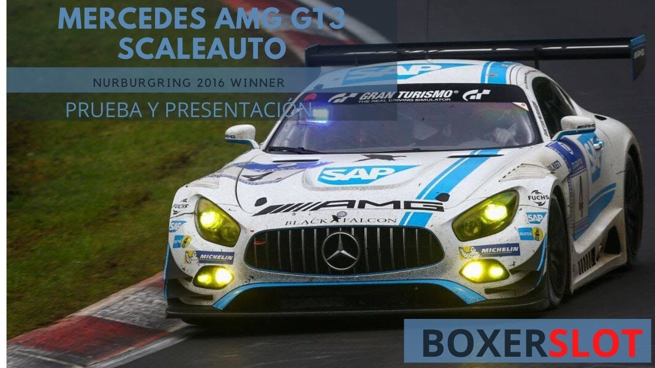 Scaleauto prueba coche slot AMG GT3
