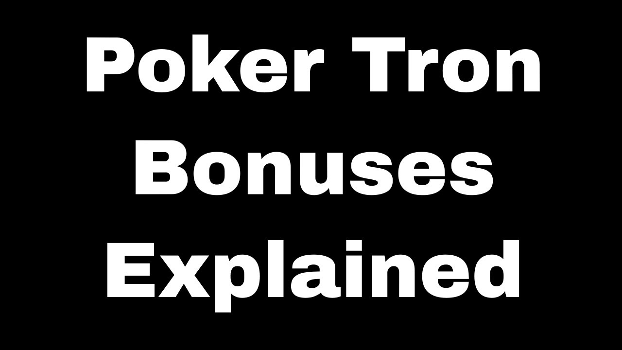 How Do the Poker Tron Bonuses Work: Jacks or Better Video Poker