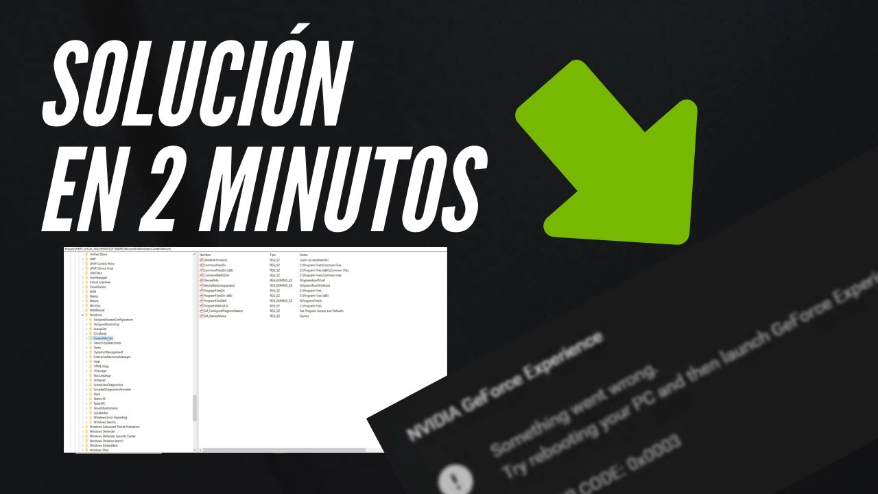 geforce experience error 0x0003