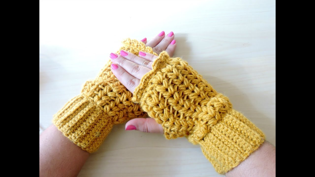 Mitones de Ganchillo - Crochet Mittens - Tutorial paso a paso