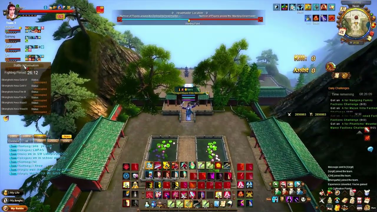 Age of Wushu / 九阴真经 - School War - Defending WuDang