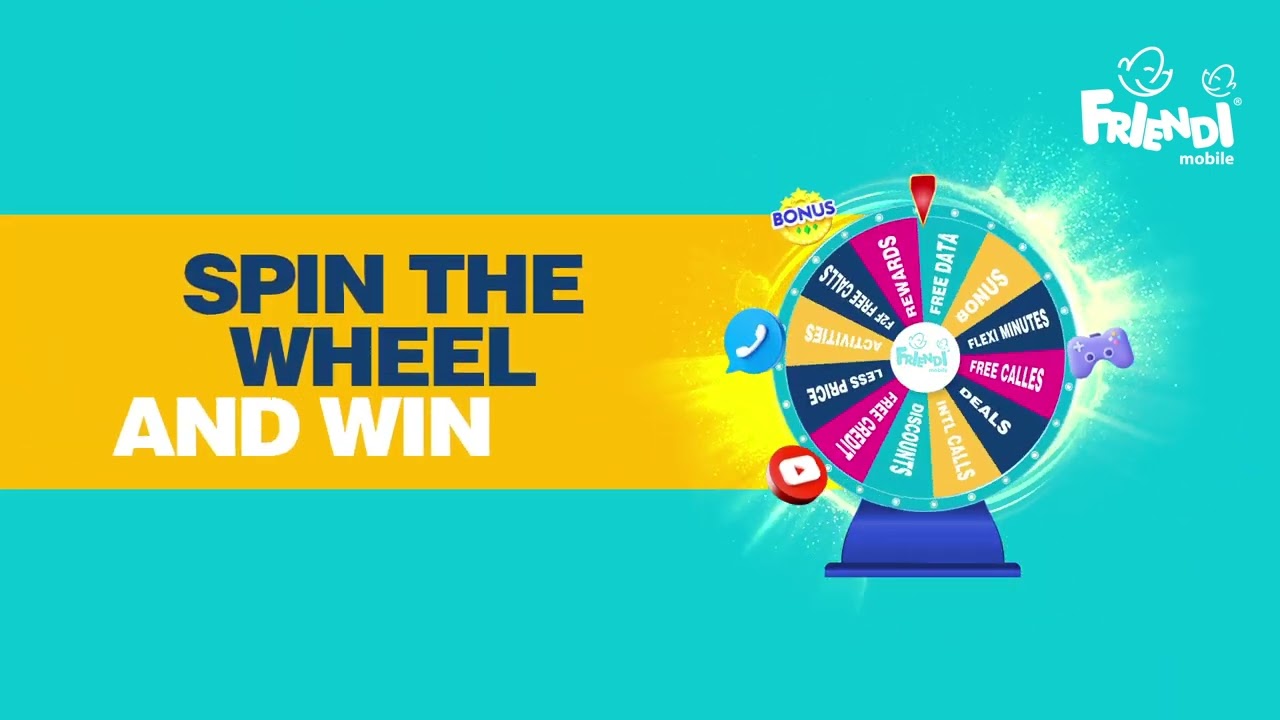 Spin the Wheel and win with FRiENDi Mobile App.