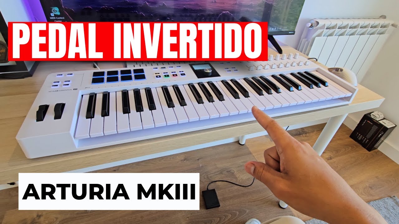 Como inverter a polaridade do pedal de sustain no Arturia