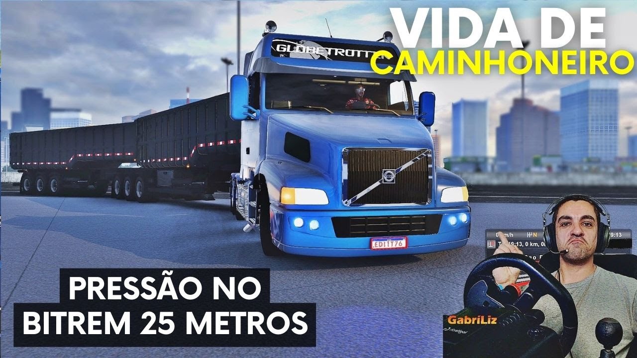 ENGATEI NO BITREM 25 METROS E FUI PRA SÃO PAULO - Vida de Caminhoneiro #23 ETS2