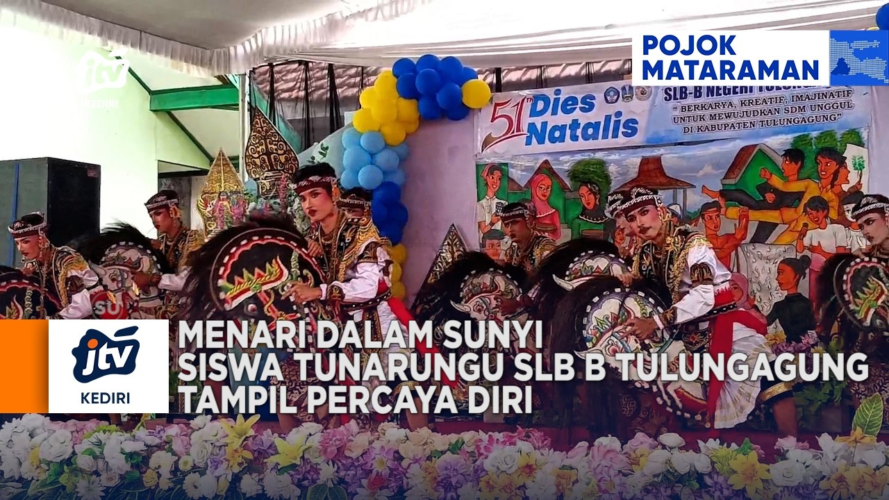 TULUNGAGUNG - Menari Dalam Sunyi, Siswa Tunarungu SLB B Tulungagung Tampil Percaya Diri