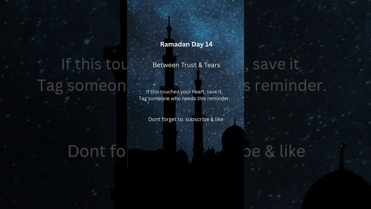 Ramadan Day 14 (between trust  & Hope) solo