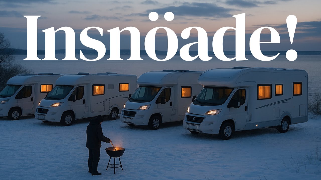 Fantastisk husbilsträff på nyårsafton - Sen kom snön ❄️