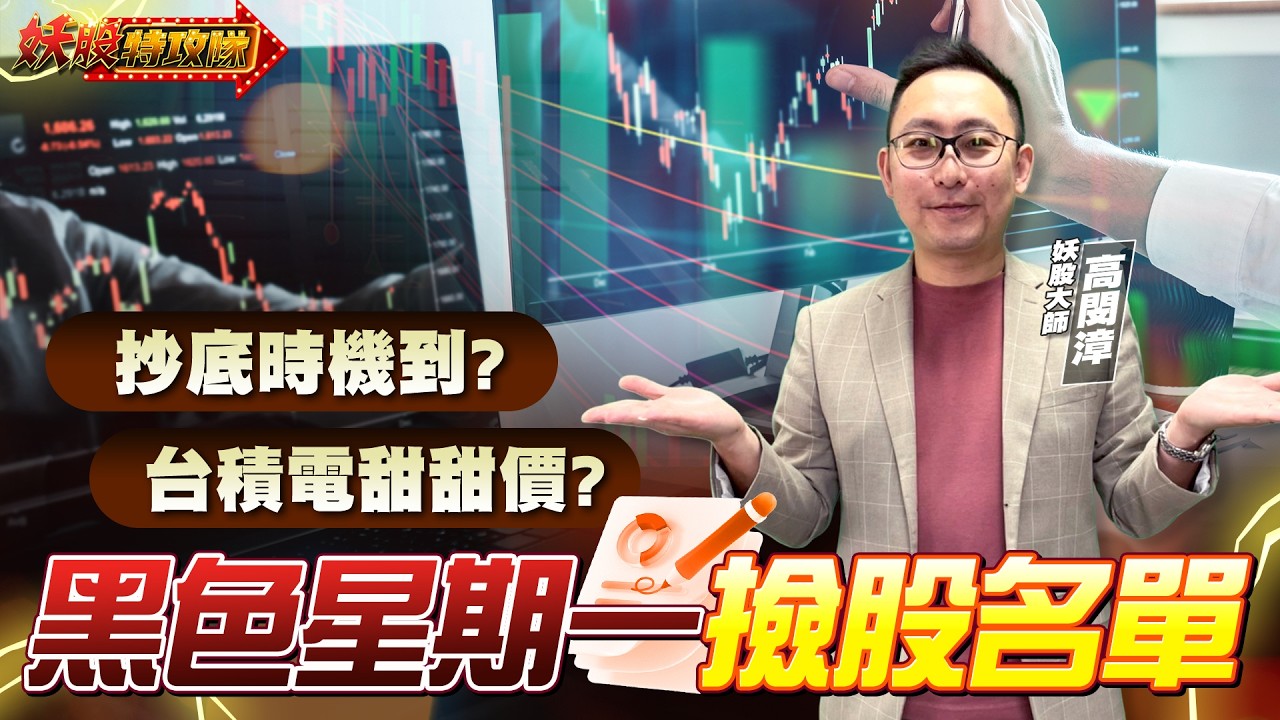 台積電甜甜價？跌到哪能買？戰爭題材股，中石化、萬海停利點在哪？【妖股特攻隊】2026.03.09 妖股大師 高閔漳分析師