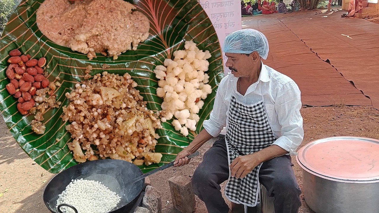उपवास स्पेशल ऑर्डर 🙏 | भगर, शेंगदाणा चटणी, खिचडी & नायलॉन चिवडा | गावठी कॅटरिंग
