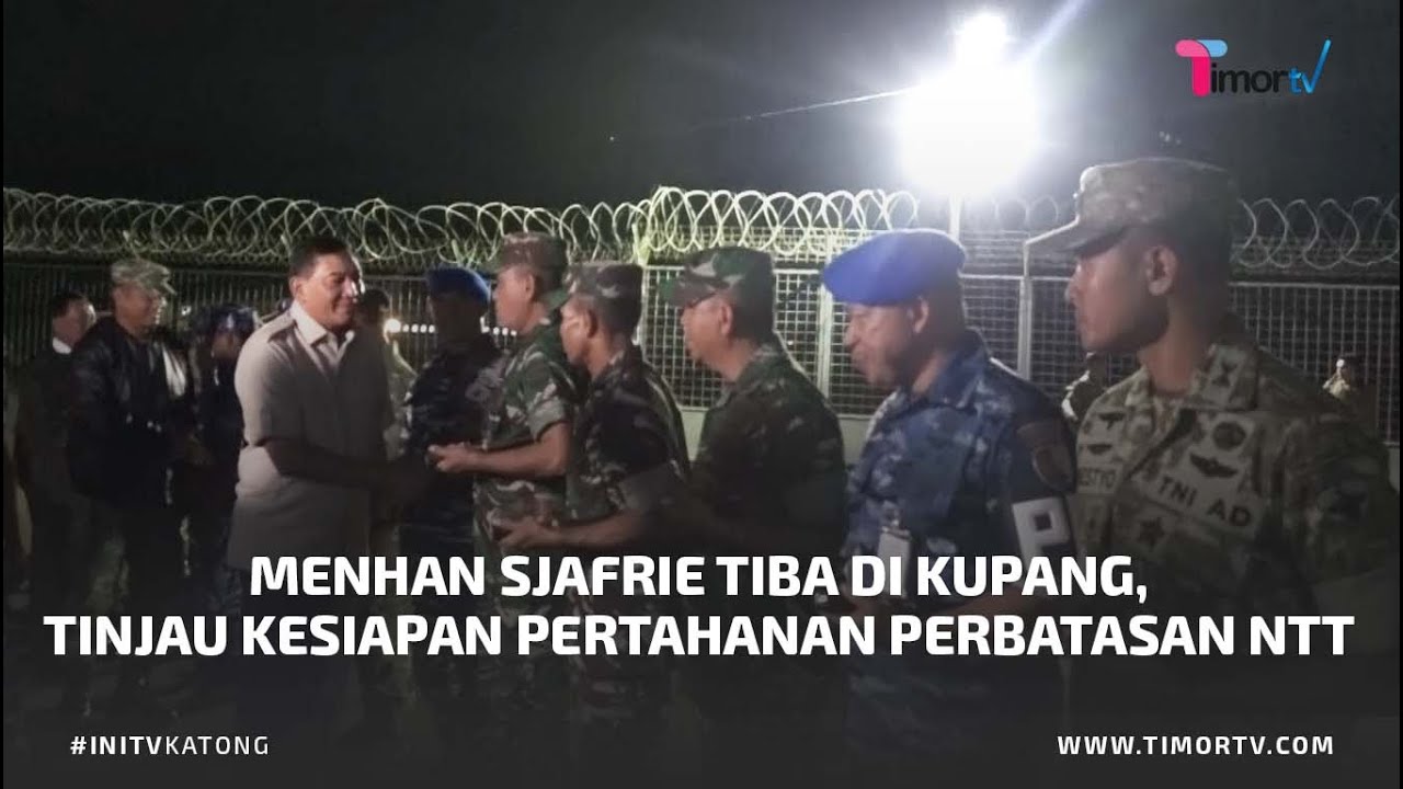 MENHAN RI TINJAU KESIAPAN PERTAHANAN DI PERBATASAN NTT