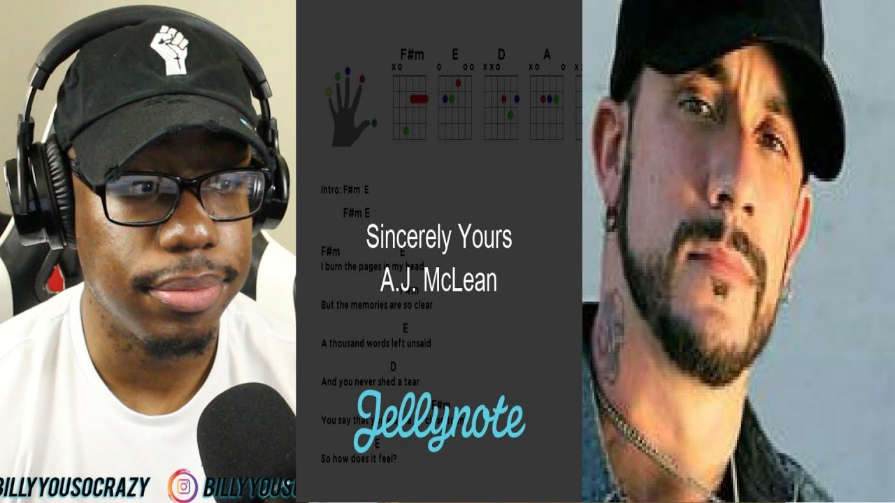 A J  McLean - Sincerely yours REACTION! | THIS WAS SAD & INSPIRING AT THE SAME TIME