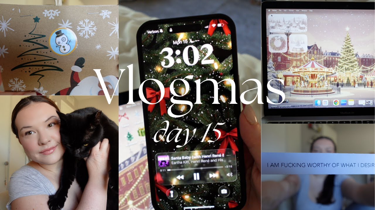 Еженедельное обновление комнаты + рождественские обои (VLOGMAS, День 15)