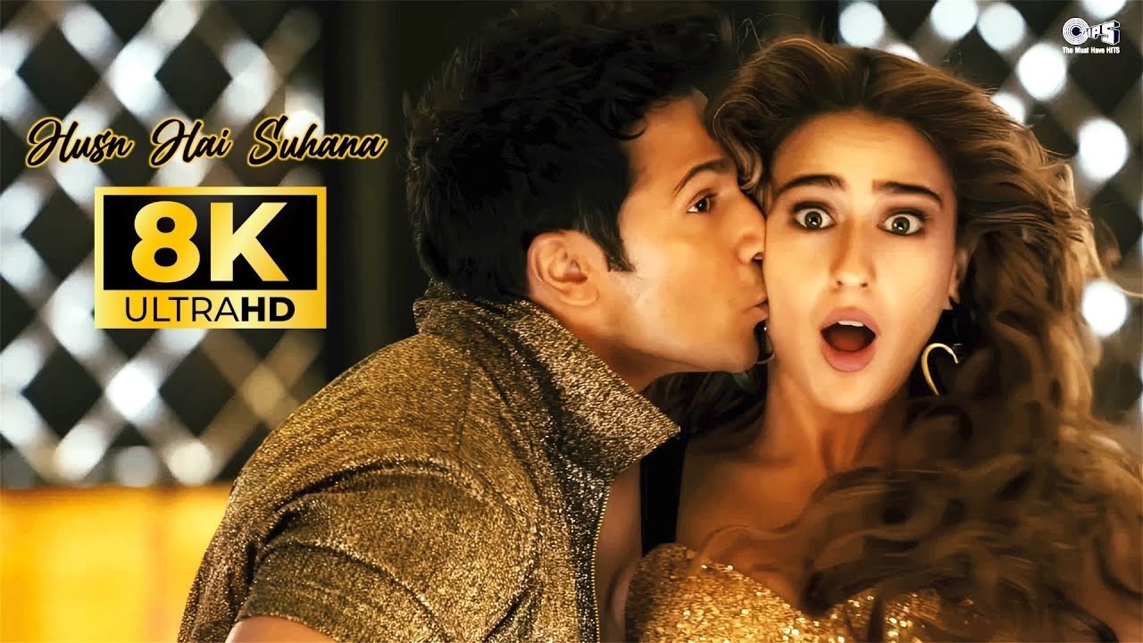 #8kvideo Husnn Hai Suhaana New | Coolie No.1 | Abhijeet Bhattacharya | Hit Song