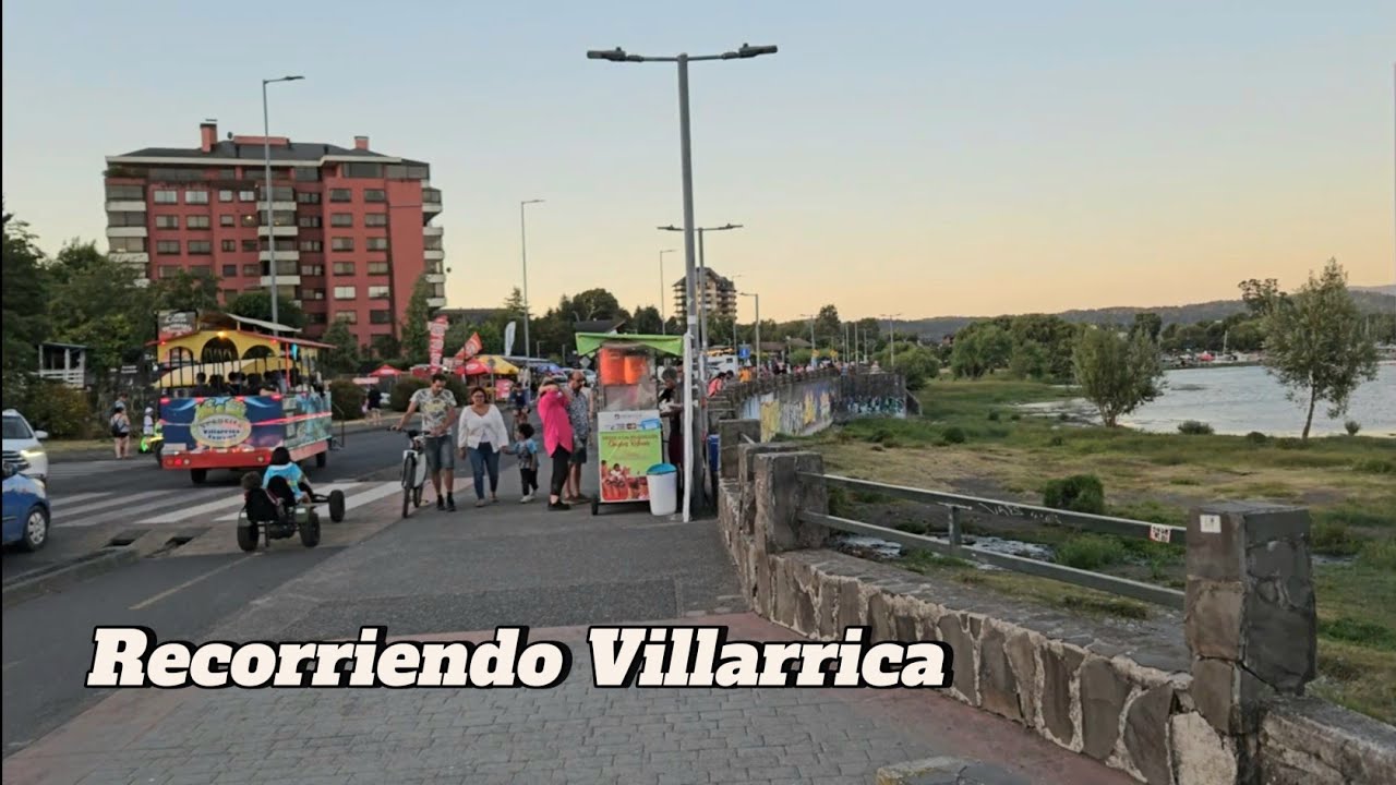 Villarrica, Chile | Walking Tour por costanera y centro de la ciudad en 4K