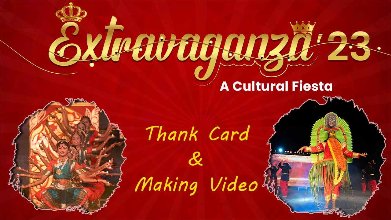 Thank Card & Making Video | Extravaganza-23 A Cultural Fiesta | The Vijay Millennium CBSE School-DPI